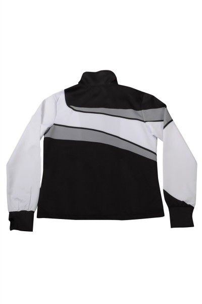 WTV175 Online Order Women's Sport Suit Design Black and White Contrast Sport Suit Sport Suit Factory 100% Polyester  detail view-10